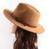 Фетровая шляпа Fedora с широкими полями, винтажная ковбойская кепка, модная джазовая шляпа для мужчин и женщин