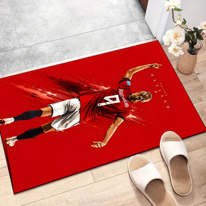 1pc Haaland6 Design Printed Area Rug Carpet for Bedroom Living Room Home Decor Rugs Mat Non Slip Mat Rug for Bedside