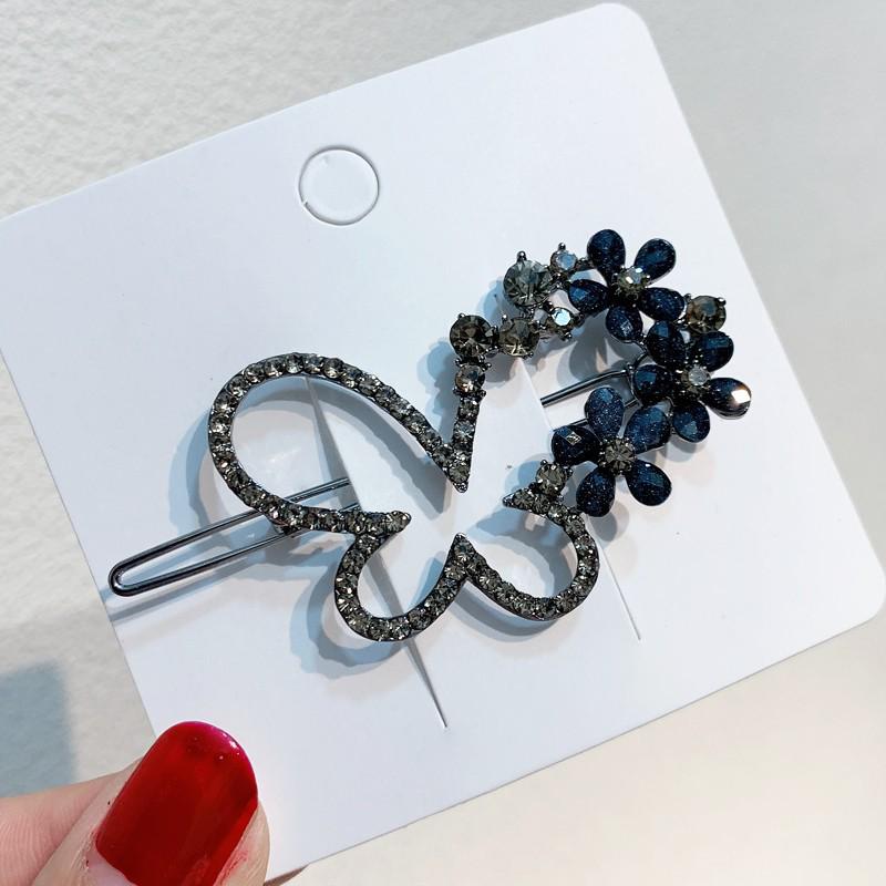 Элегантная заколка для волос из сплава 'Синяя звезда' - Минималистичный роскошный аксессуар