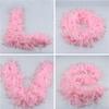 DIY 2Yards Fluffy Pink Turkey Feather Boa 38-40g Decoration for Party Wedding Clothes Dress Shawl/Scarf Diy Jewelry Accessory Craft