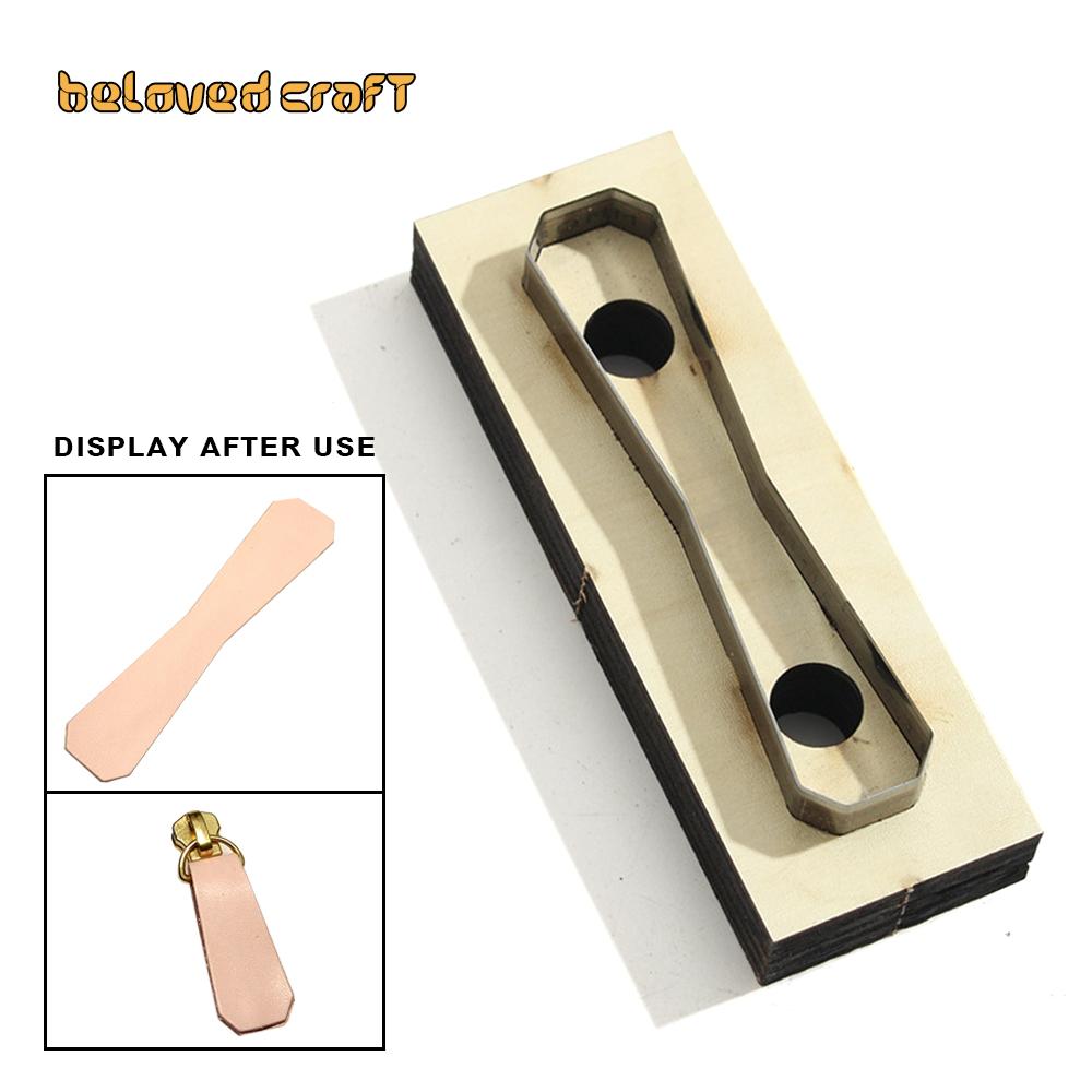 Zipper Leather Cutting Die Cut Mold, Leather Punch Die Set Leather Crafts Kraft Tool Handmade Cutters - Bag Zipper Pullers