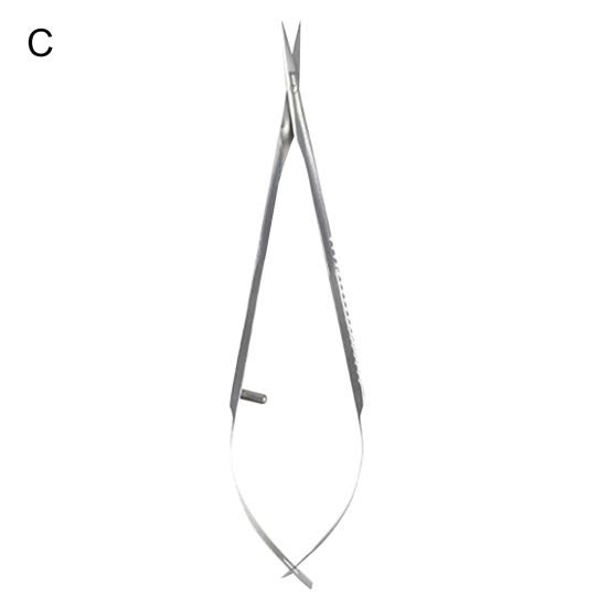 Ножницы для кутикулы, нержавеющие, острые, одинарная крестообразная пружина, уменьшающая трение, с защитным чехлом, ножницы для ногтей из нержавеющей стали для красоты и ухода за домом