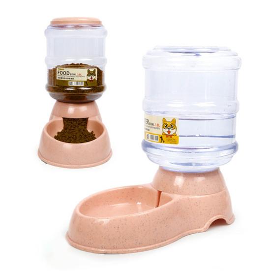 Автоматическая кормушка для домашних животных, поилка, диспенсер большой емкости, 3,8 л, гравитационный диспенсер, противоскользящее основание, герметичный дозатор корма для домашних животных для кошек, собак
