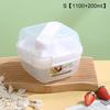 Portable 2 Layer Salad Bowls Lunch Box with Fork Meal Prep Food Storage Container Fresh-keeping Sealed Leakproof Bento Lunchbox