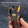 Zorro Cyber Mecha Kerosene Lighter with One-Key Ejection and Transparent Rocker Arm - Classic Gift for Men