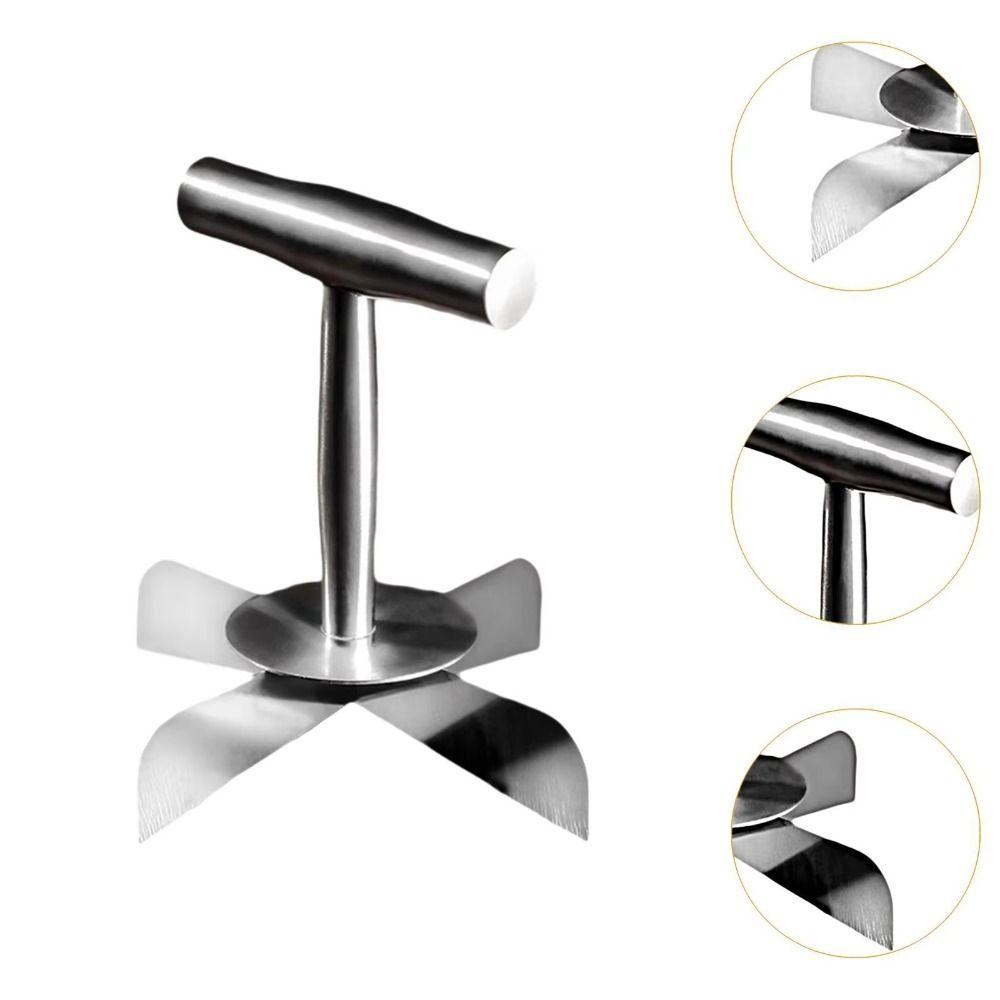 3/4 Divided Dough Divider Stainless Steel Dough Chopper Multifunctional Pizza Cutter  Baking Tools
