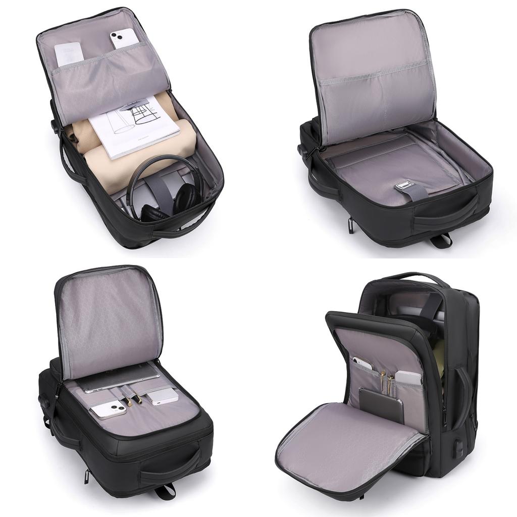 New High-capacity Expandable Travel Backpack For Both Men And Women, Simple Commuting Backpack, Computer Bag, Business Backpack