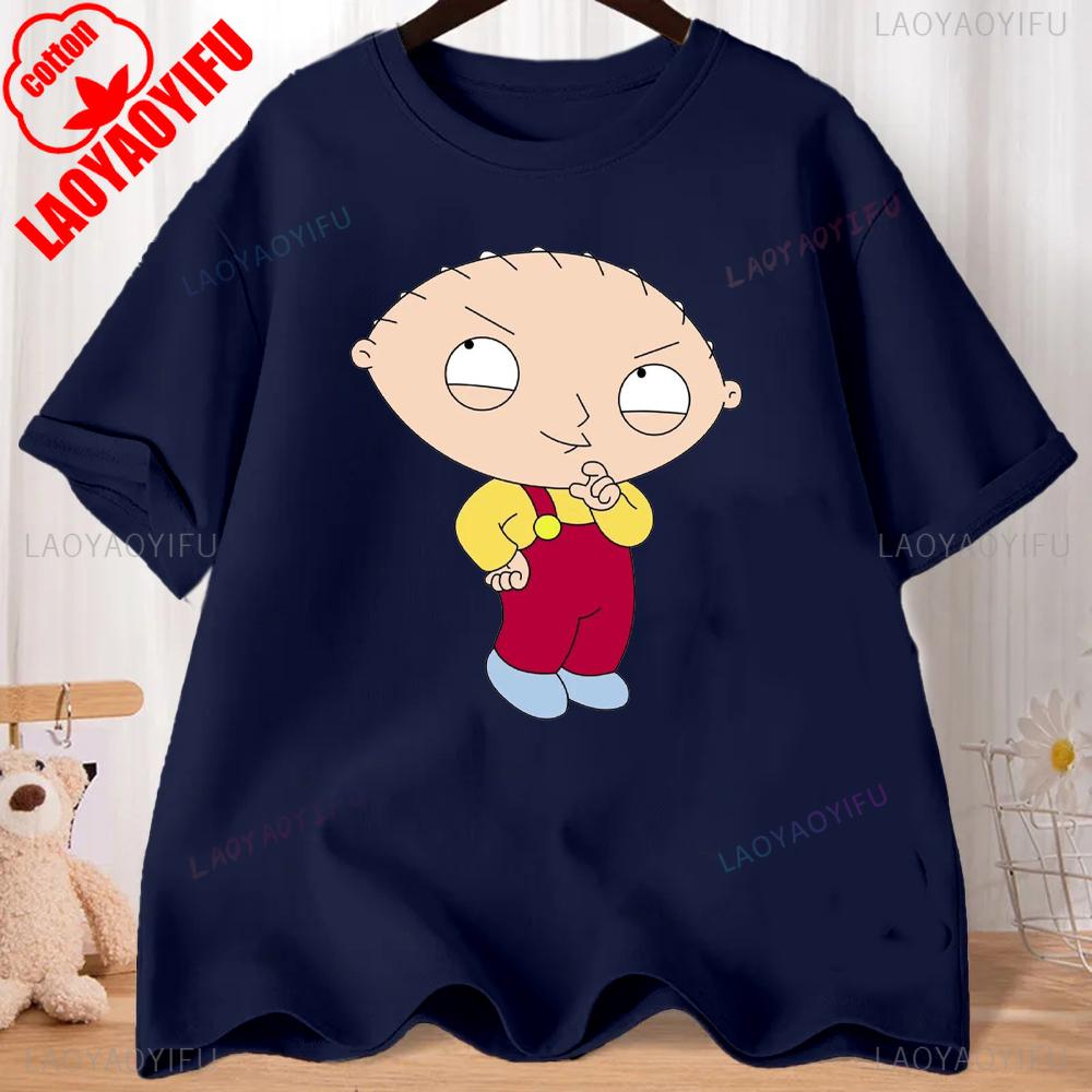 FMILY GUY Stewie Tattoo Brian Cartoon FMILY GUY Printed T-shirt for Fitness Training Jogging Outdoor Activities
