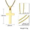 1шт крест ожерелье мужское из нержавеющей стали кулон для мужчин и женщин ювелирные изделия