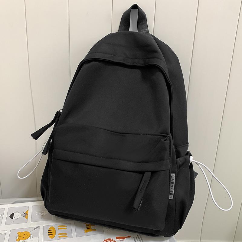 Children's Elementary School Students Junior High School Students College Students Backpacks Solid Color Shoulders