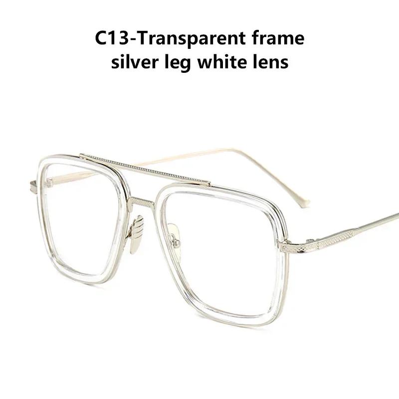 Роскошные мужские солнцезащитные очки в стиле стимпанк, солнцезащитные очки Tony Stark Iron Man, винтажные металлические очки, солнцезащитные очки в стиле стимпанк Uv400 для мужчин Gafas