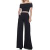 Women's High Waist Fashion Solid Loose Wide Long Trousers Flowing Palazzo Pants