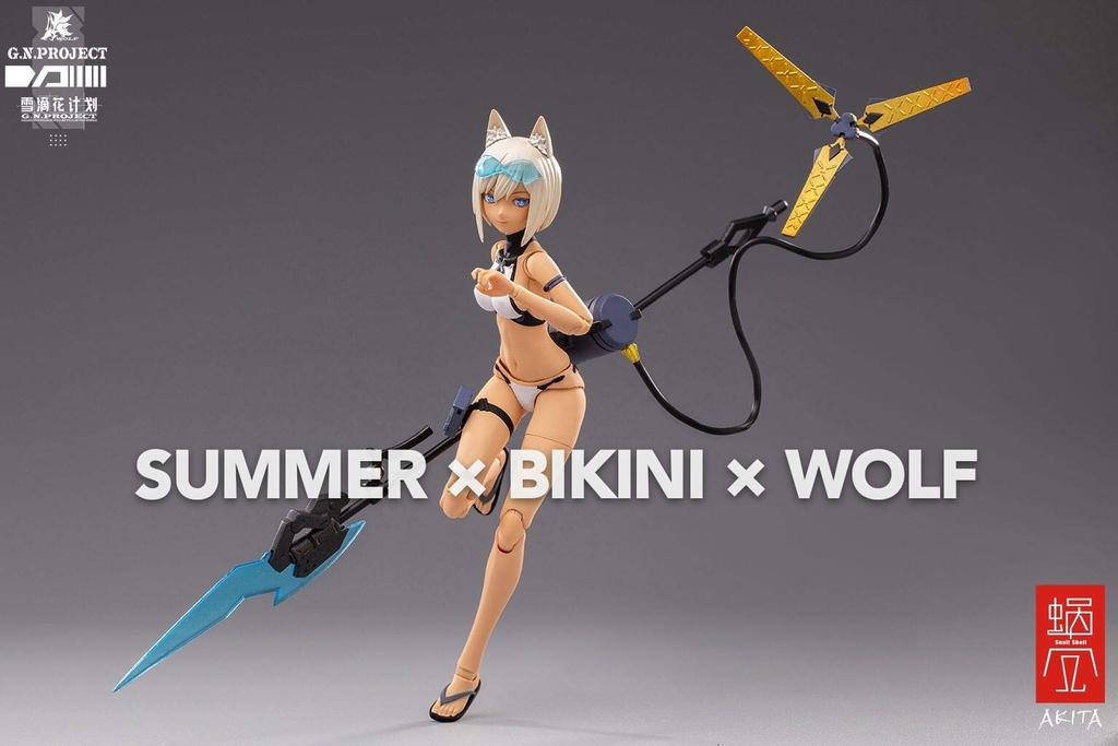 SNAIL SHELL WOLF 001 Swimsuit Body and Weapon Set Scale and POM Painted Movable Figure G.N.PROJECT 1/12 PVC, ABS,