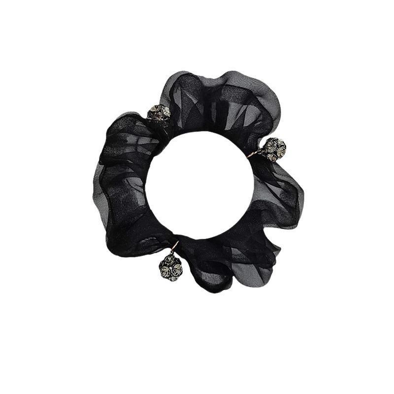 Повязка для волос, Повязка на голову с высоким чувством стиля, Взрослая органза, Хвост, Женский простой темперамент, Пучок, Диск для волос, Ювелирное украшение в виде цветка для головы.