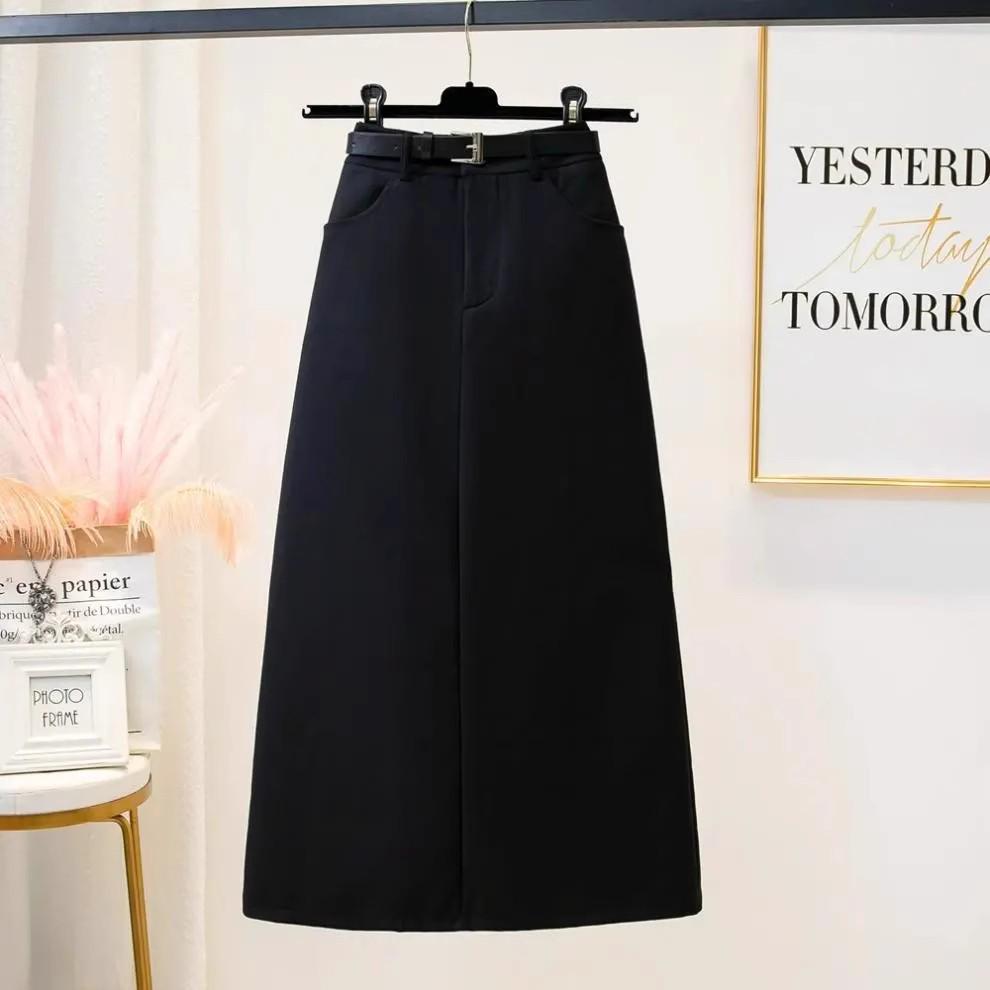 Узкая юбка-миди в стиле ретро с высокой талией для женщин - универсальная весенняя юбка-костюм