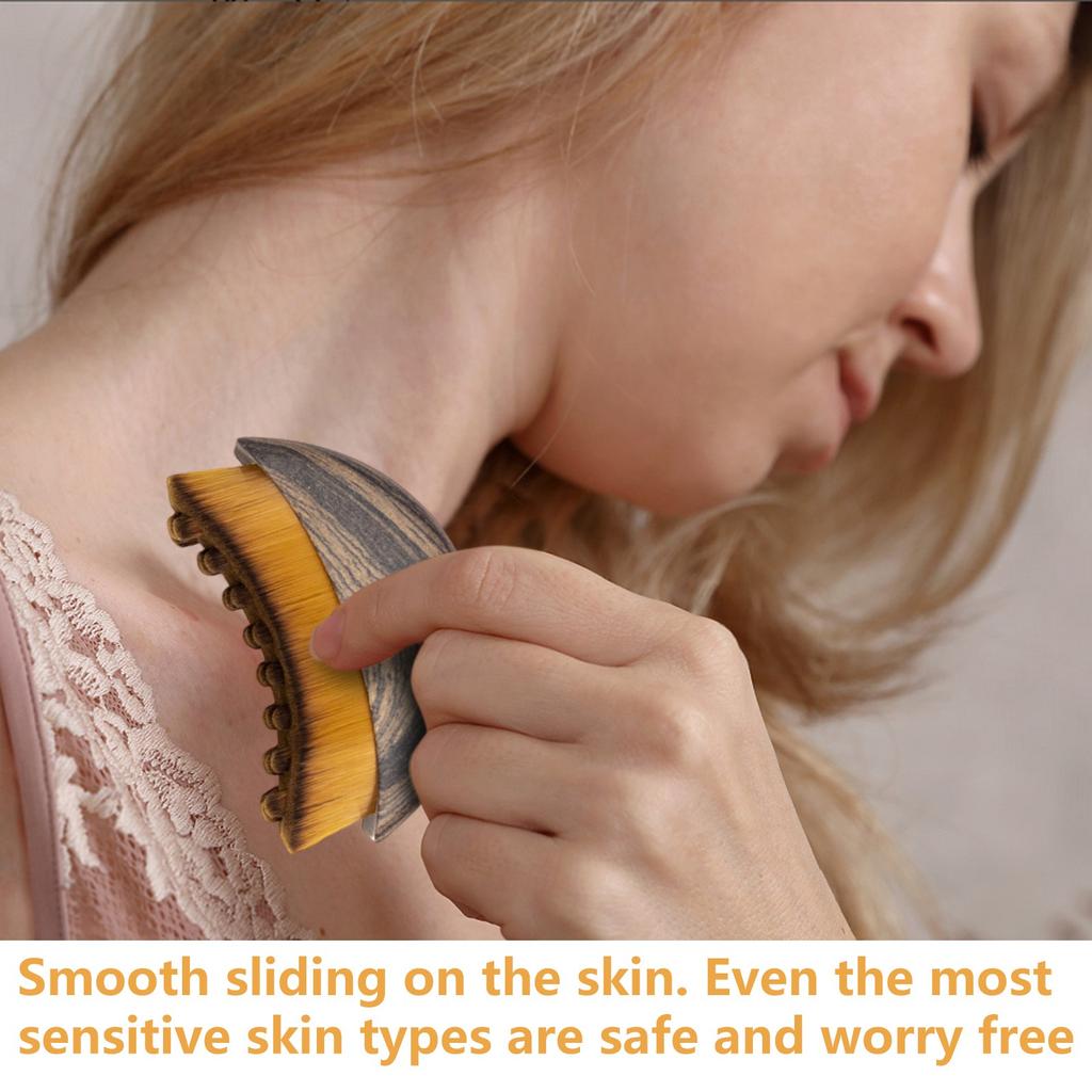 Lymphatic Body Brush, Dry Brushing Body Brush, Lymphatic Drainage Massager For Body Wellness, Neck & Body Contouring Sculpting Tool