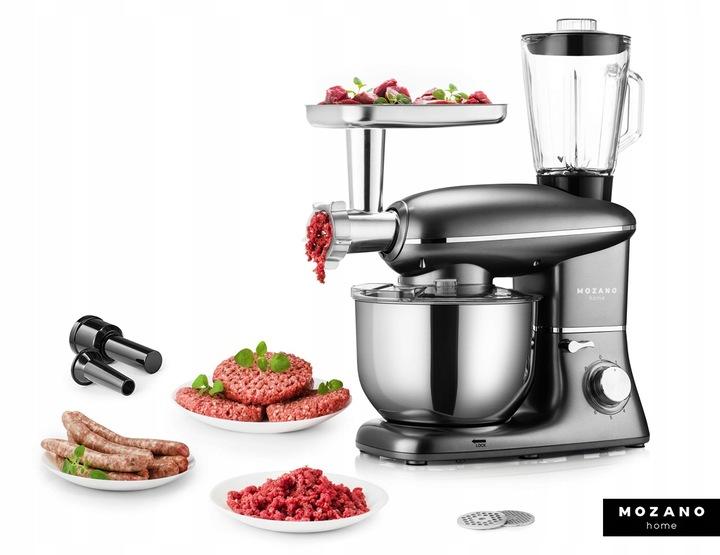 Robot Kuchenny Planetarny Maszynka Do Mięsa Mikser Blender 6,2L + Przepisy