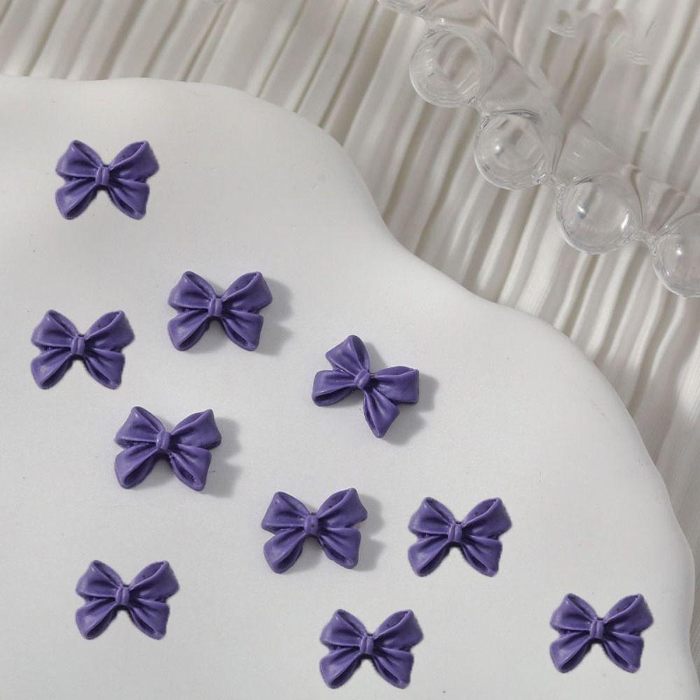 10PCS Bow Accessories Supplies 3D Rhinestone New Manicure Design  Hairclip