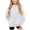 Winter Boy And Girls Solid Color Long Sleeved Hooded Sweatshirt Tops