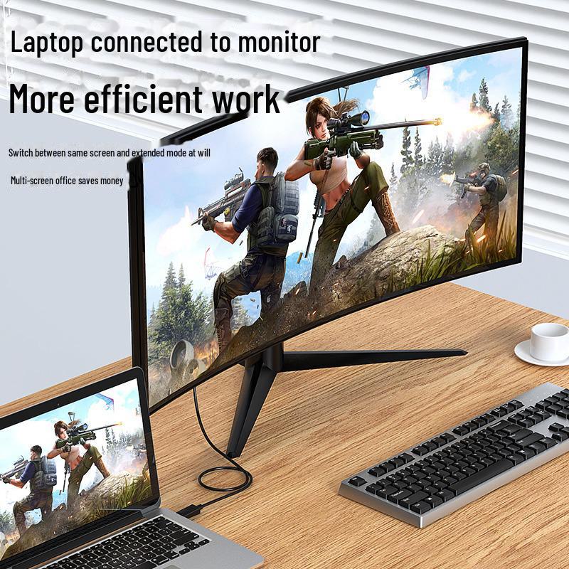 Кабель-адаптер Biaz 4K DP-HDMI, версия 1.2, разъем «папа-папа», подключение высокой четкости.