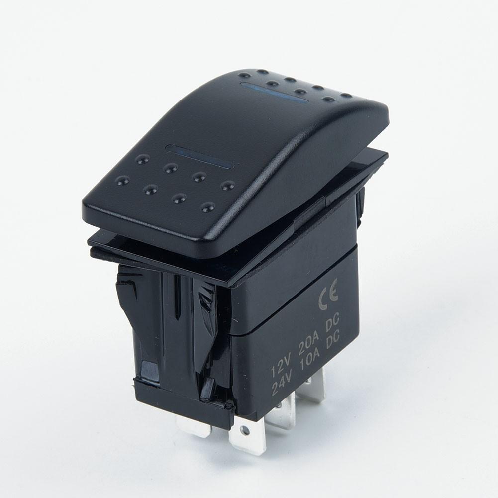 7Pin DPDT ON-OFF-ON 2 LED ARB Marine-Universal 12/24V Rocker Switch High Quality