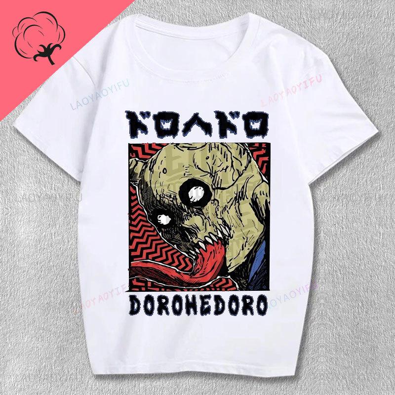 KaiUnisex Dorohedoro Японский Аниме Футболка Унисекс Женская 100% Хлопок Короткий Рукав Весна Лето Печать Графические Футболки