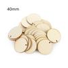 Natural Round Shape Slice Laser Cut Wood DIY Craft Wooden Ornament Wood Piece Hanging Pendant