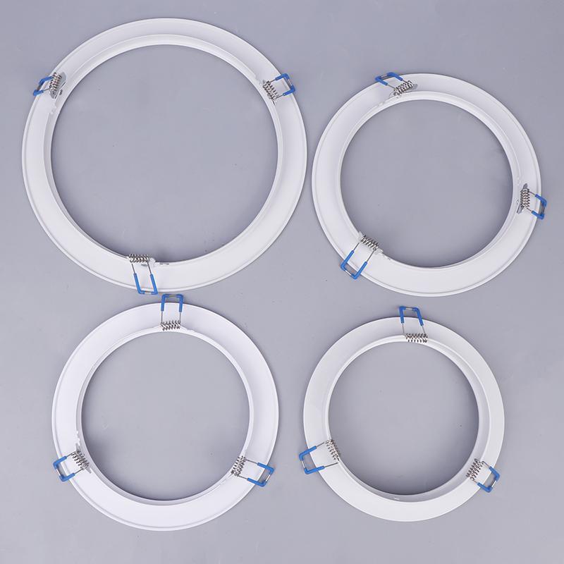 LED Downlight Spotlight Brackets Light Stand Adapters Lamp Shade Rings Hole Enlarge White Outer Frames Cut Out Remedial Circles