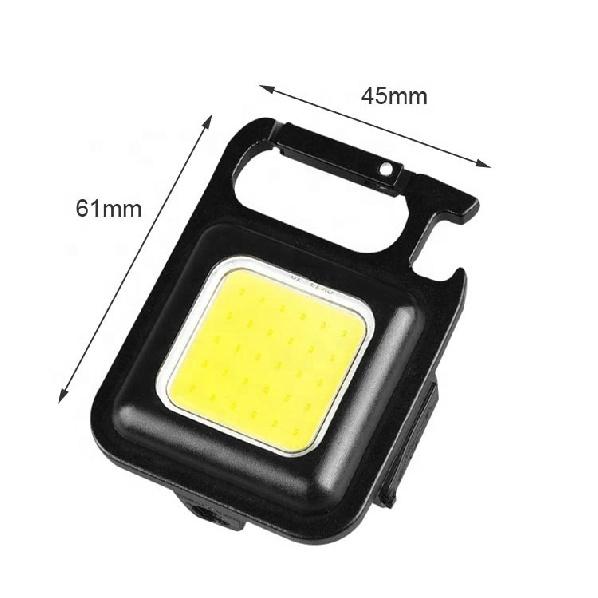 Маленький мини USB перезаряжаемый брелок светодиодный рабочий свет COB портативный карманный магнитный фонарик для походов на открытом воздухе