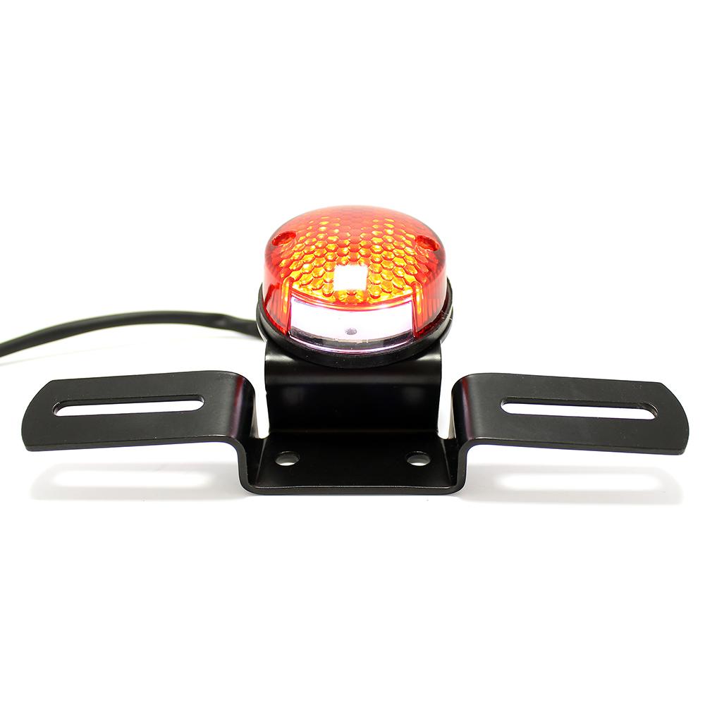 Высокое качество 12 В, держатель номерного знака мотоцикла, стоп-сигнал, универсальный красный объектив для мотоцикла, лампа на заказ