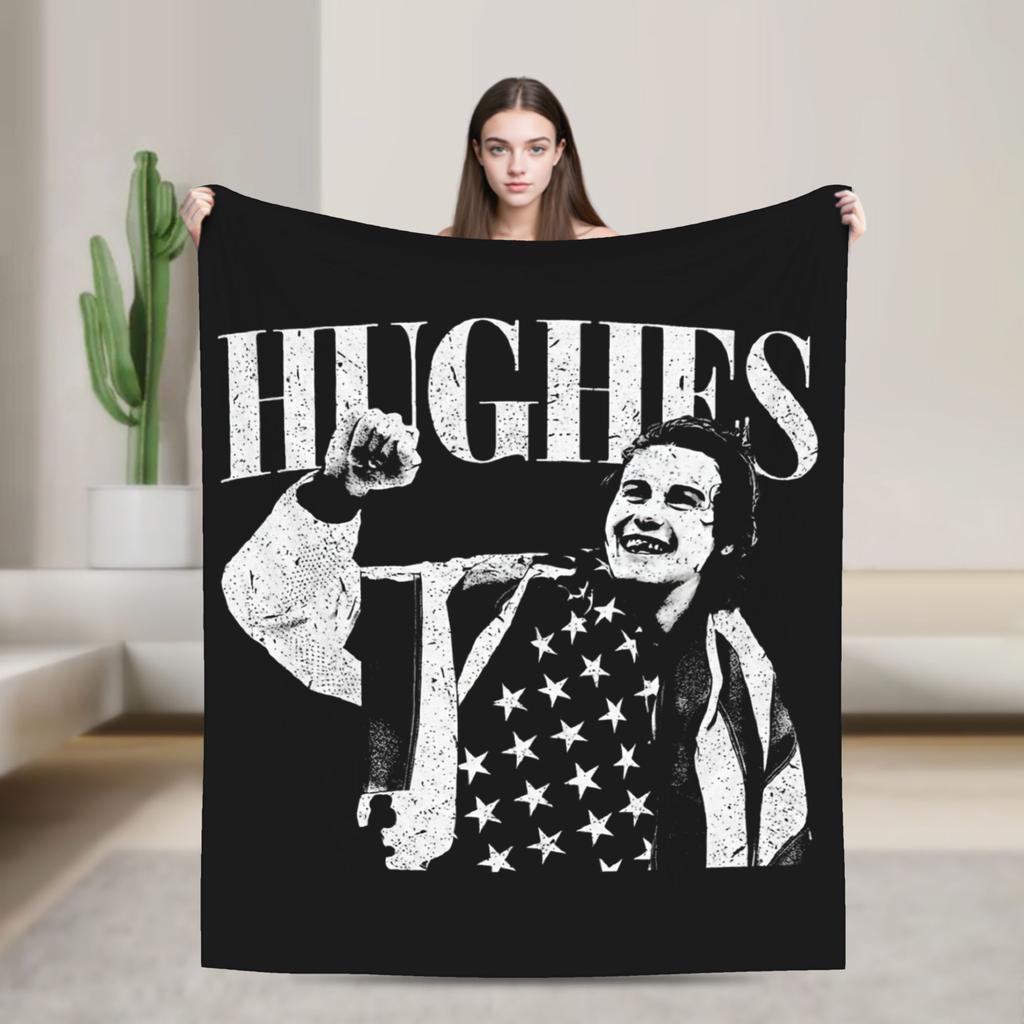 Jack Hughes USA Gold Medal Hockey Blanket Flannel Textile Decor Multi-function Warm Throw Blanket for Bedding Car Bedspread