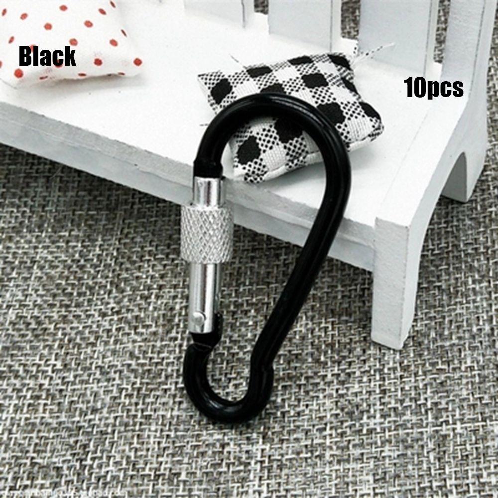 Multi-color Aluminium Equipment Alloy Carabiner Buckle Keychain Camping Hiking Hook Climbing Button