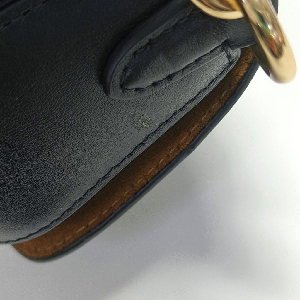 [Pre-Owned] Andrea 21 Brand Logo Detachable Handle Leather And Synthetic Leather Handbag Crossbody Shoulder Bag Small - Very Good #BROQF5