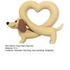 Dachshund Dog Heart 3D Figurine Dog Statue Printed Cute for TV Cabinet