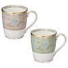 Noritake Mug Color Pair 285cc Yoshino 2 Pieces Bone China (changeable Set) Green/Pink P59880/9983-57