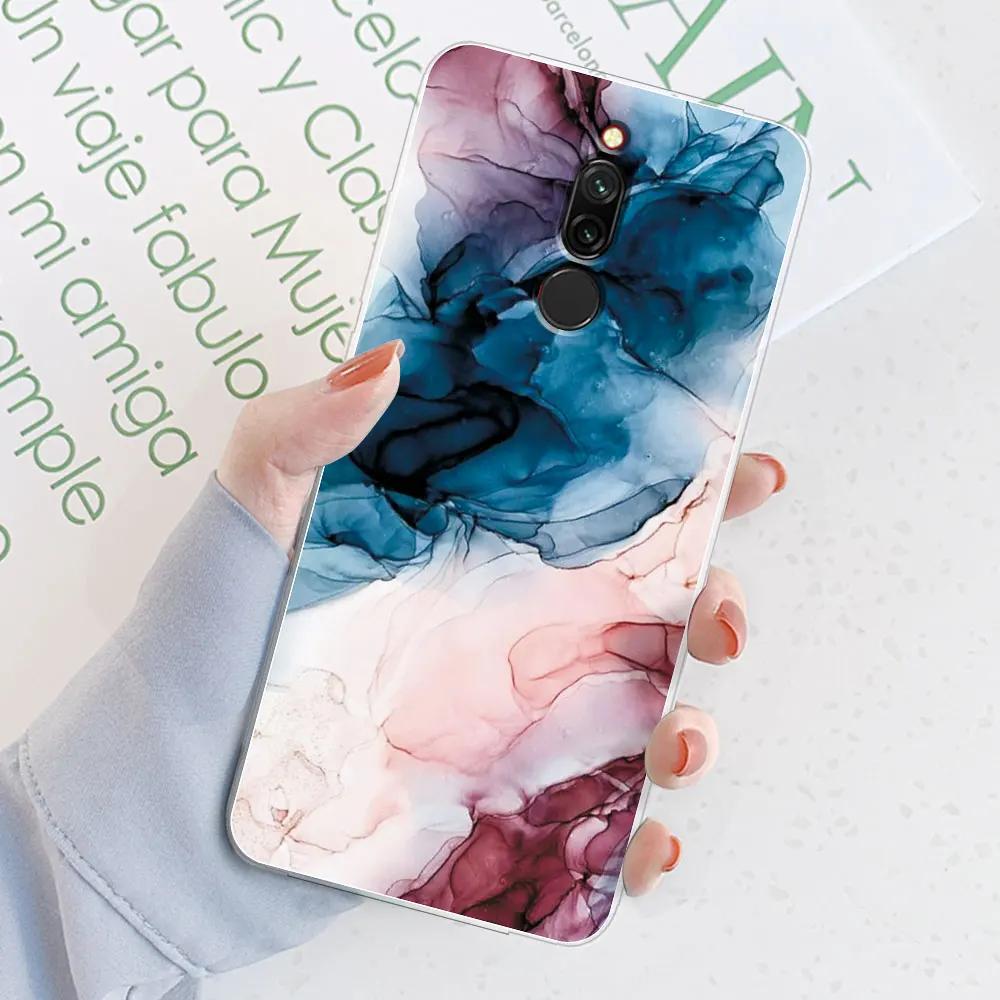 For Redmi 8 Case 6.3 inch Gradient Color Silicone Funda TPU Soft Transparent Cases For Xiaomi Redmi 8A 8 Protective Bumper Back