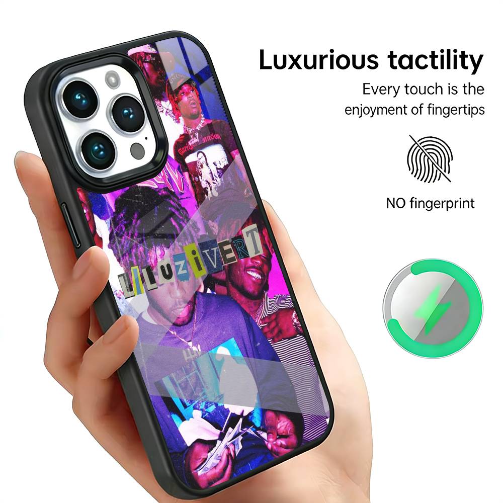 Чехол для телефона L-Lil Uzi V-Vert Rapper для iPhone17,16,15,14,13,12,11 Plus,Pro Max Для беспроводной зарядки Magsafe