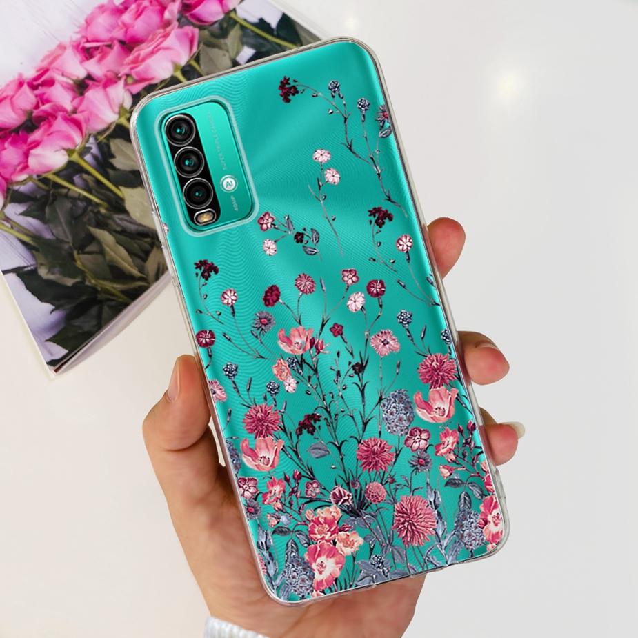 Чехол для Xiaomi Redmi 9T Милый Модный Расписной Чехол Прозрачный Силиконовый Чехол для Телефона Для Xiaomi Redmi 9T Redmi9T Задняя Крышка 6.53'' Сумки