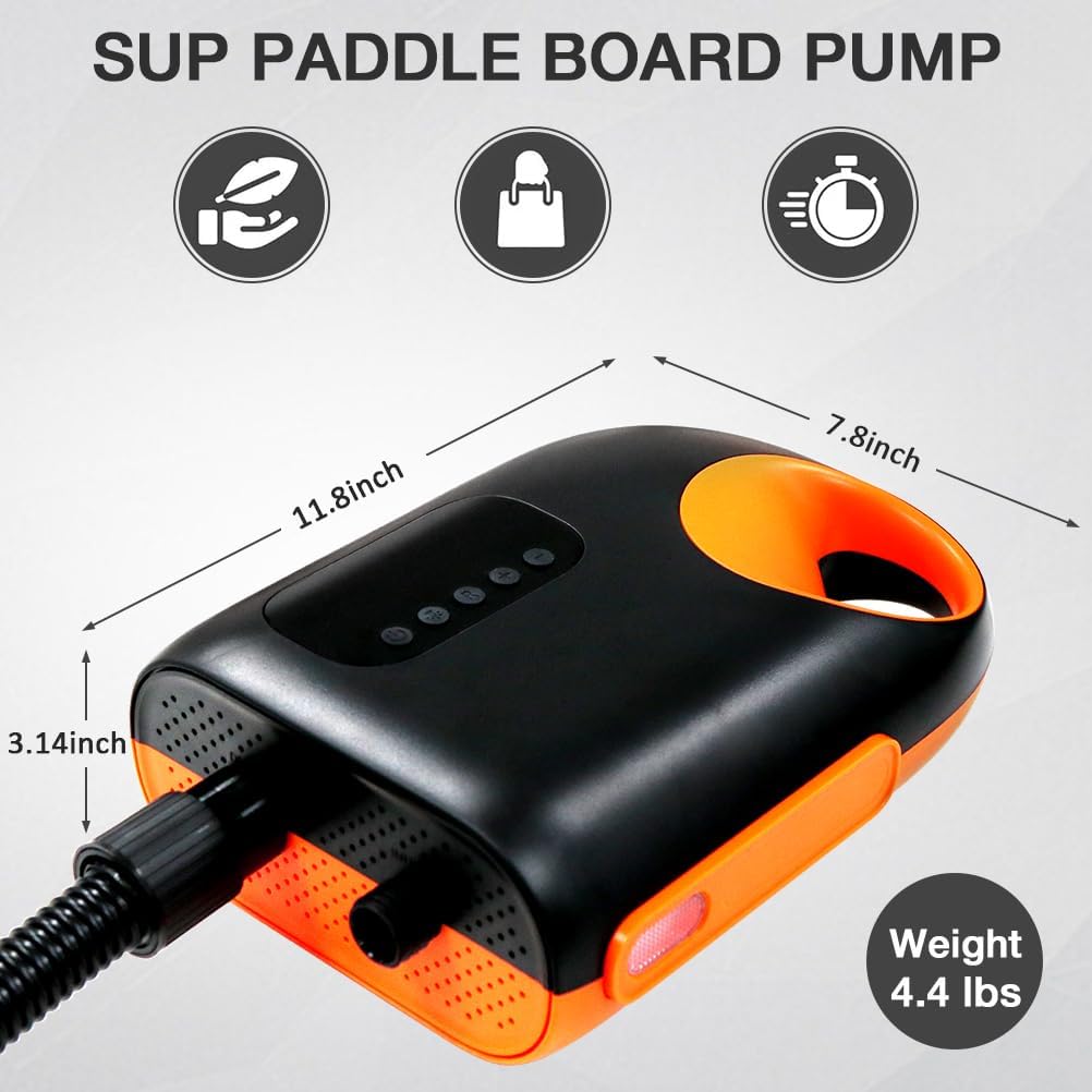 20 PSI Переносной воздушный насос надувной DC SUP насос электрический надувной сдуваемый воздушный насос для серфинга доска для гребли лодка каяк