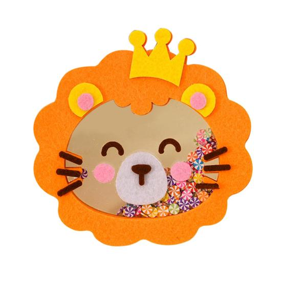 1 комплект, набор для шитья кукол с изображением животных из мультфильмов, набор для шитья из нетканого материала, для поделок, для поделок, для начинающих, для мальчиков и девочек, подарок