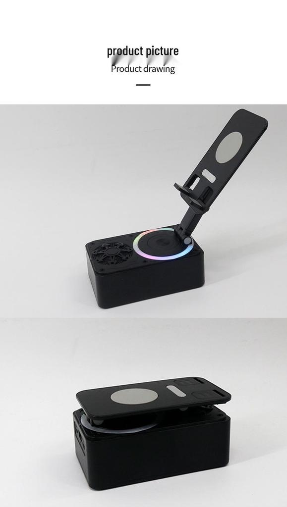 360° Вращающийся держатель для мобильного телефона и Bluetooth-колонка с микрофоном и складной многофункциональностью