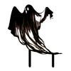 Ghost Garden Stake Metal Ghost Silhouette Ornament Halloween Gothic Yard