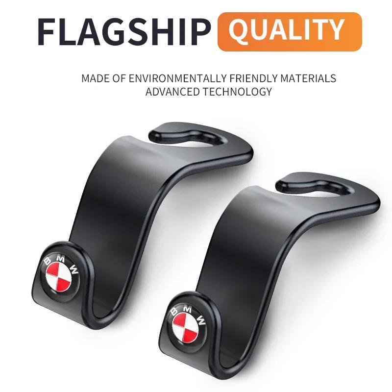 Car Sticker Car Seat Headrest Hook Auto Back Seat Storage Organizer Hanger For BMW M 50th E46 E90 E49 F30 F80 E36 E46 E93 E92 F3