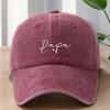 Унисекс Женская Бейсболка Утиный Клюв с Принтом Буквы Papa Регулируемая Подходит для Уличной Повседневной Носки Модная Утиный Клюв