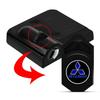bljm6 1/2pcs LED Car Door Welcome Badge Light Car Logo Projector For Mitsubishi Outlander I200 Pajero Eclipse ASX Lancer Delica Ex