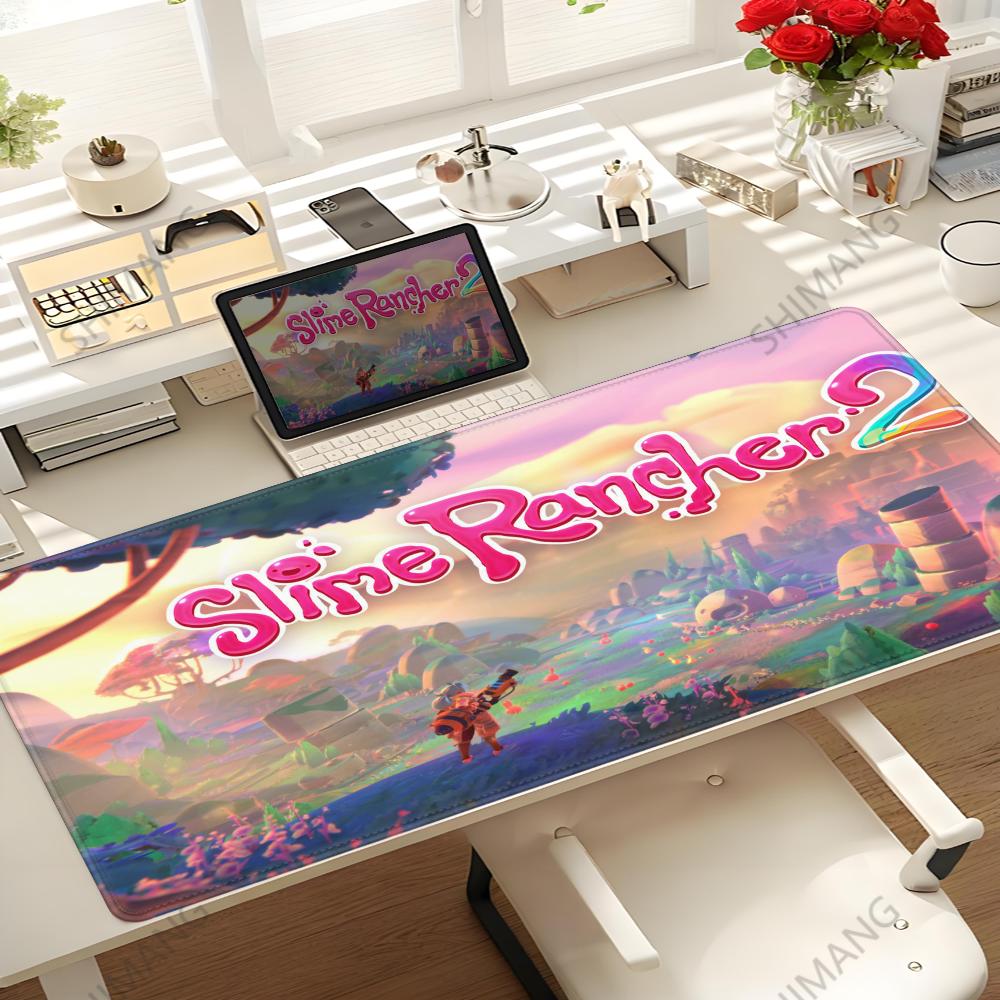 Gamer Cabinet Slime Rancher 2 Cute Large Mouse Pad Anime Desk Mat Computer Table Office Accessories Pc Gaming Mousepad Keyboard