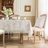 French Rectangular Print Table Cloth Dining Round Square Tea Coffee Table Cover With Lace Light Luxury Home Party Decor