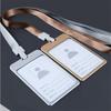 Zinc Zinc Alloy Security Identity Business Certificate Cover Work Badge ID Card Holder Pass Tag with Lanyard