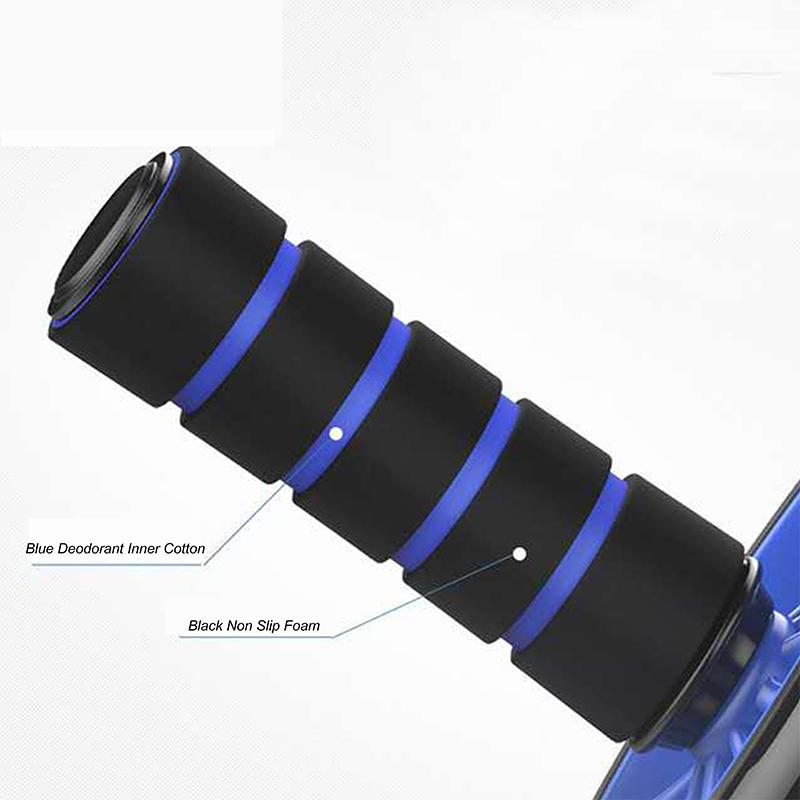 Ab Roller Wheel ролик для упражнений на пресс - классический двойной ролик с ручками из пенопласта - включает в себя утолщенную наколенник