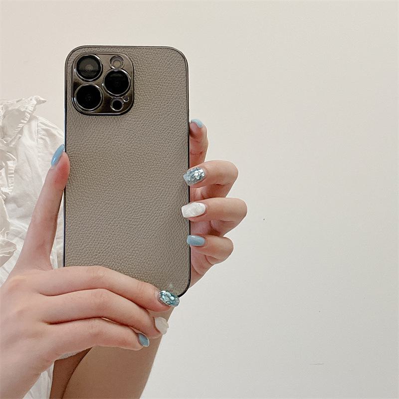 Stylish Anti-Drop Leather Phone Case for Apple 15Pro Max, 14 & 13Pro